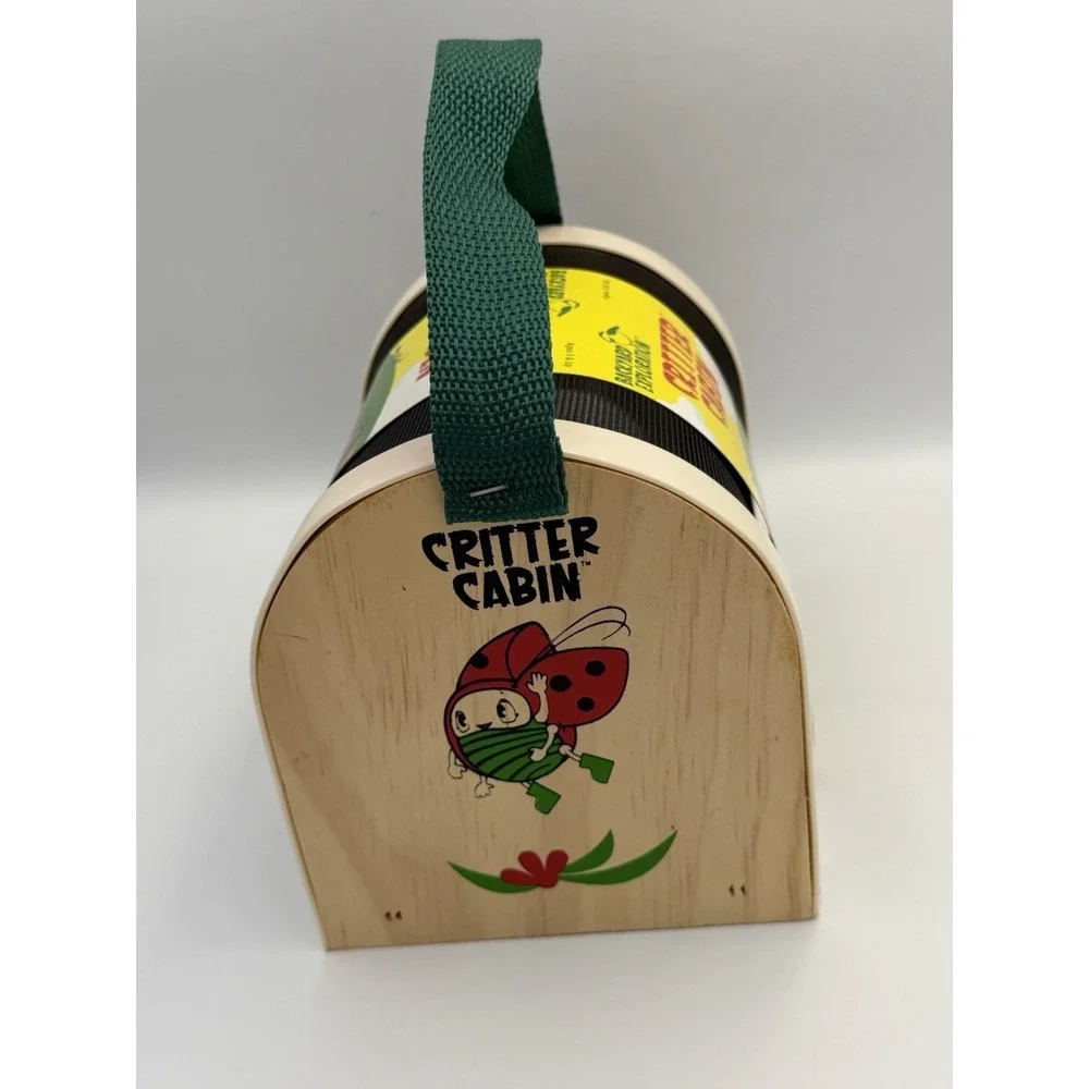 Toysmith Critter Cabin Bug Catcher Habitat Wooden Insect Carrier Kids Toy